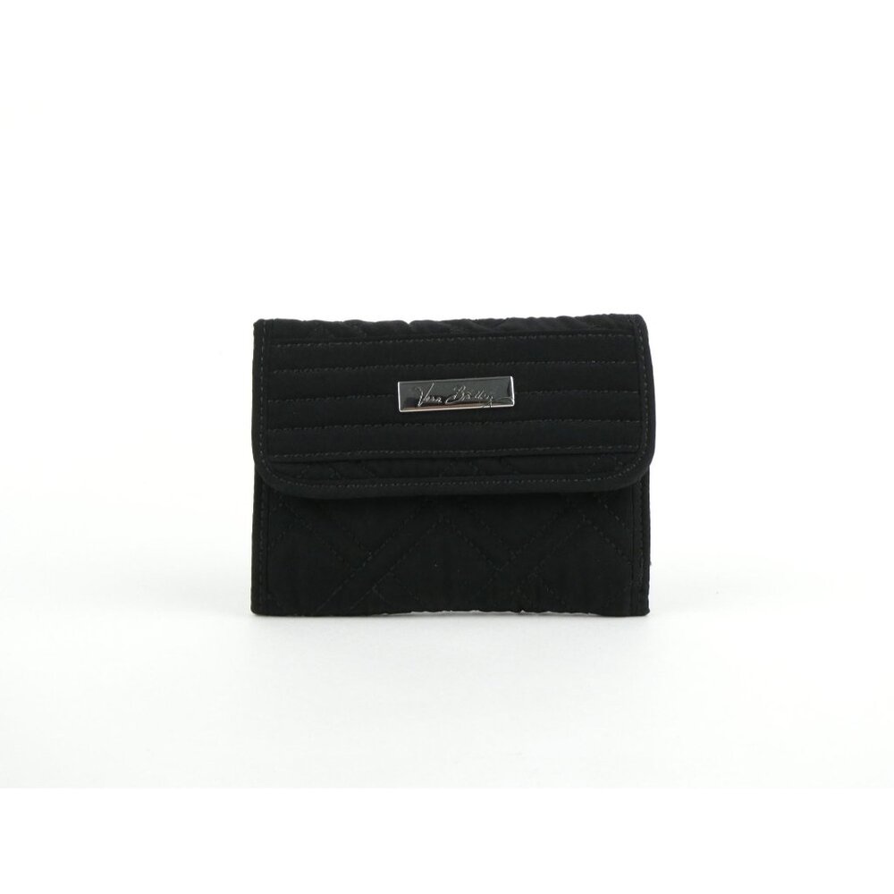 Vera Bradley Classic Black Trifold Euro Wallet
